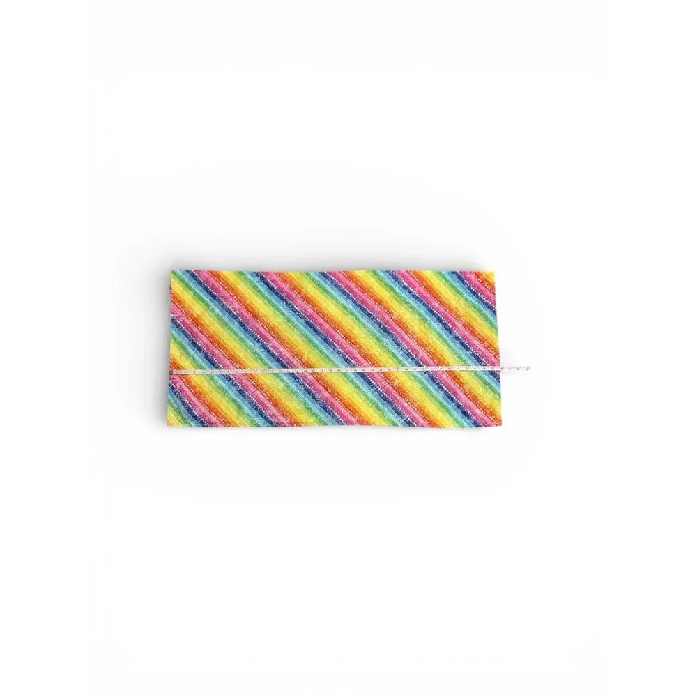 Handmade Rainbow Stripe Valance Curtains Set Of 3 39
